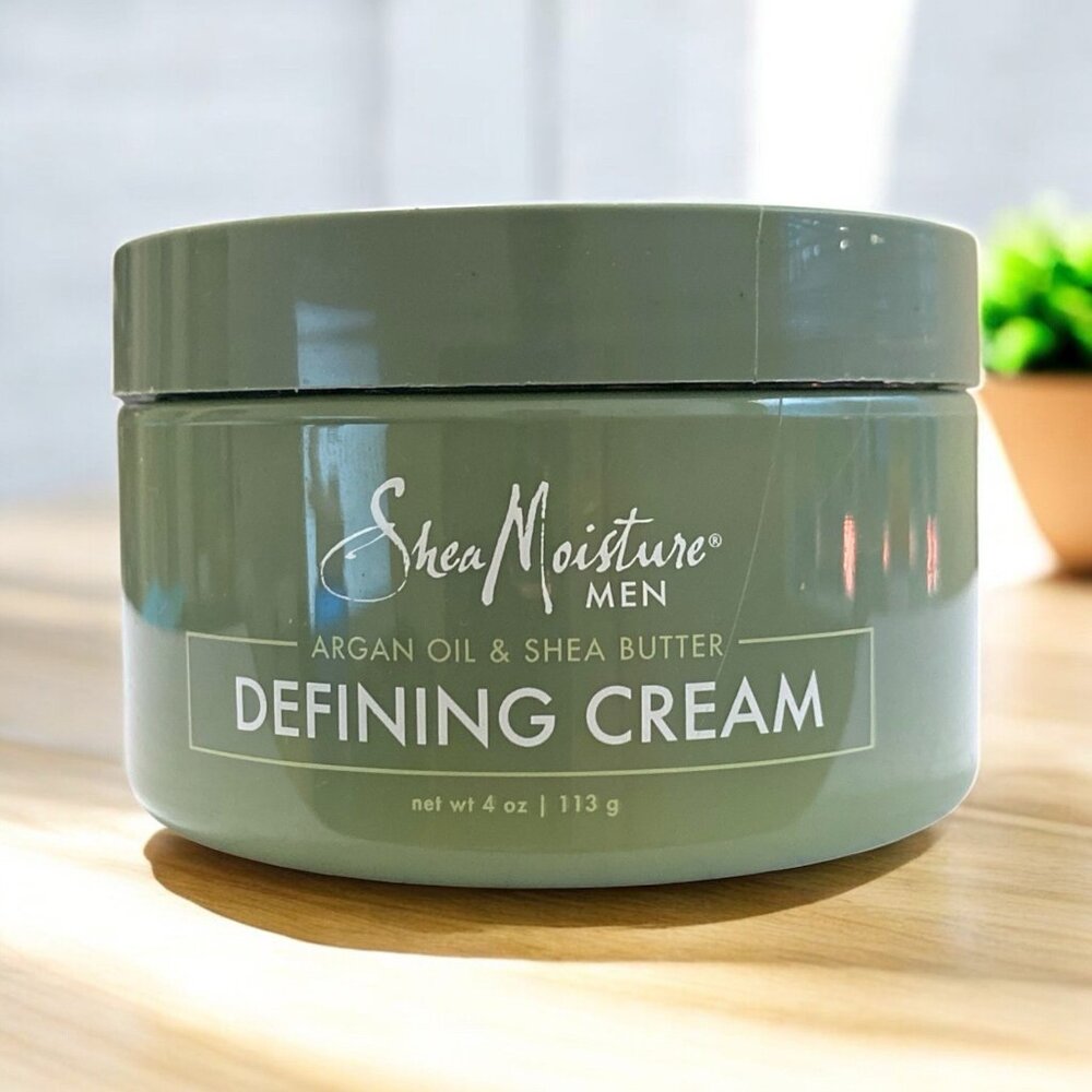 Shea Moisture Men Defining Cream Argan Oil & Shea Butter, 4 oz (113 g) NEW, 3 Pk - Picture 2 of 5